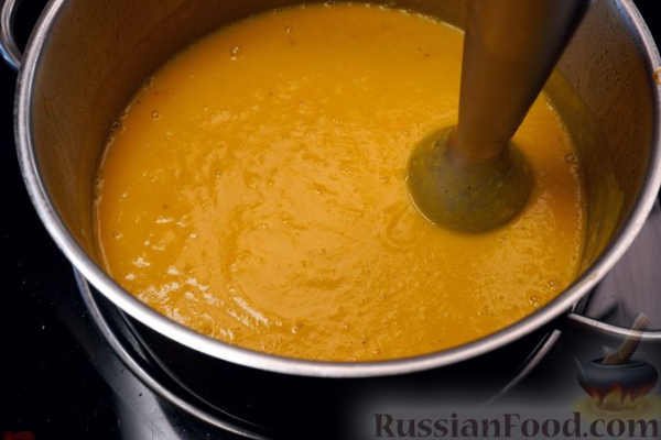 Тыквенный суп-пюре с грушей