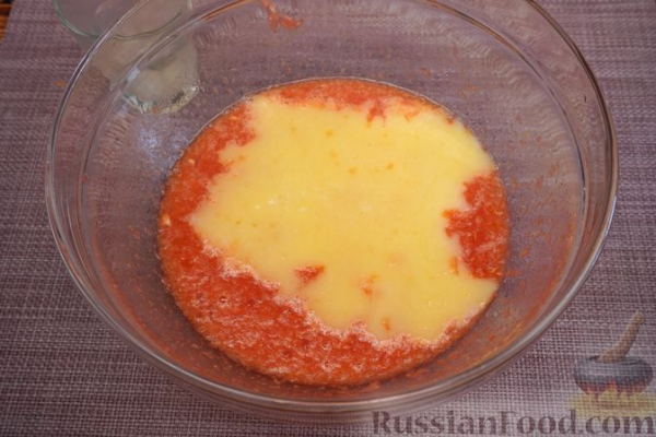 Грейпфрутовый пирог с сиропной пропиткой
