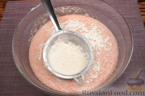 Грейпфрутовый пирог с сиропной пропиткой