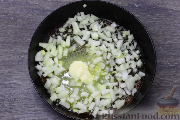 Печень с клюквой и яблоками, в духовке