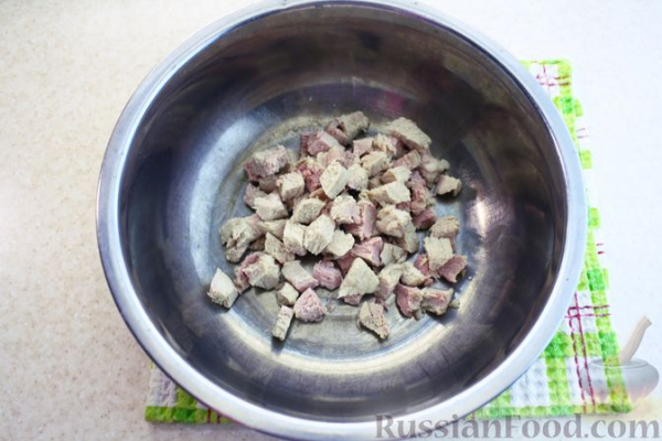 Винегрет с мясом