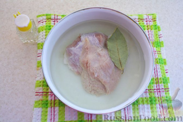 Винегрет с мясом