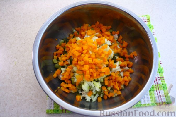 Винегрет с мясом