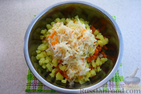 Винегрет с мясом