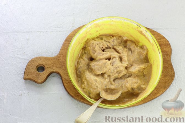 Жареное куриное филе в сметанно-соевом кляре