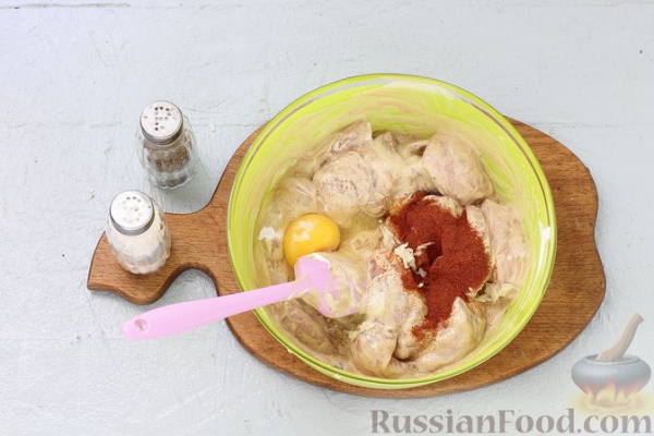 Жареное куриное филе в сметанно-соевом кляре