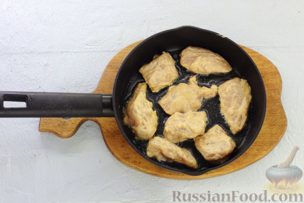 Жареное куриное филе в сметанно-соевом кляре