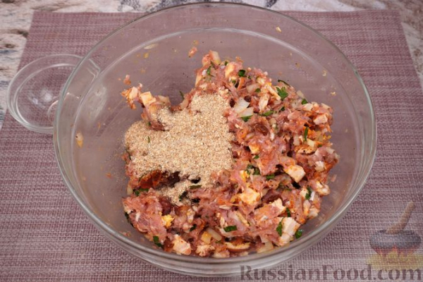 Мясной террин с копчёной курицей и вялеными томатами
