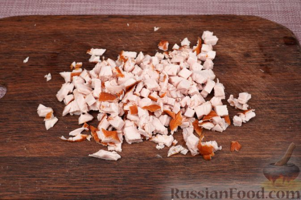 Мясной террин с копчёной курицей и вялеными томатами