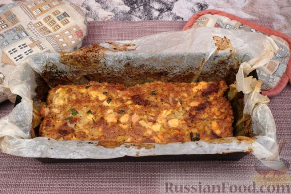 Мясной террин с копчёной курицей и вялеными томатами