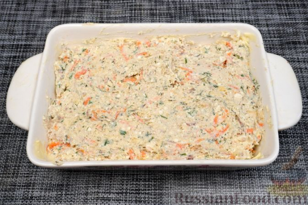 Творожная запеканка с копчёной скумбрией