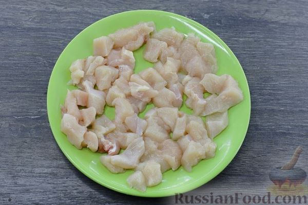 Картофельная запеканка с курицей и шампиньонами