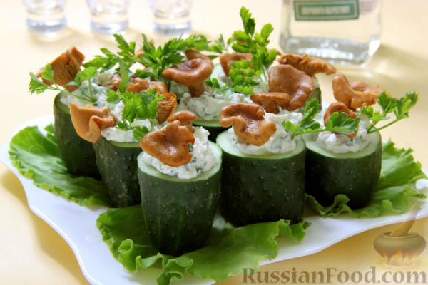 Фаршированные огурцы