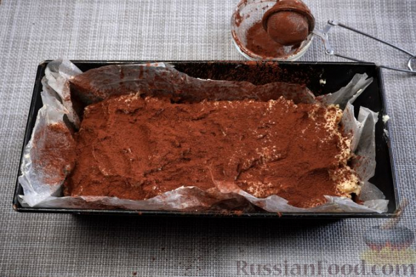 Творожный кекс с какао