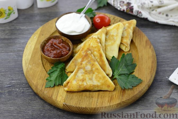 Блинчики с куриным фаршем