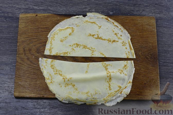 Блинчики с куриным фаршем