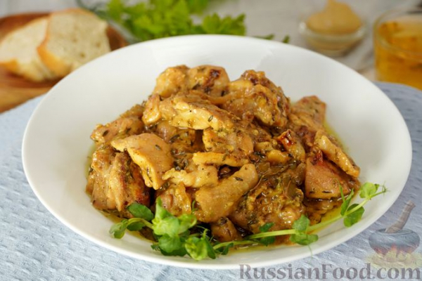 Курица, тушенная в пиве Курица, тушенная в пиве