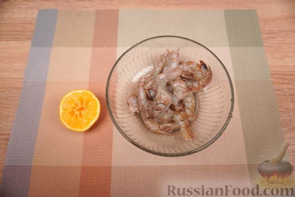 Креветки, жаренные в тесте катаифи (во фритюре)