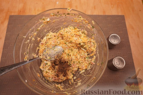 Закусочный рулет из лаваша "Мимоза"
