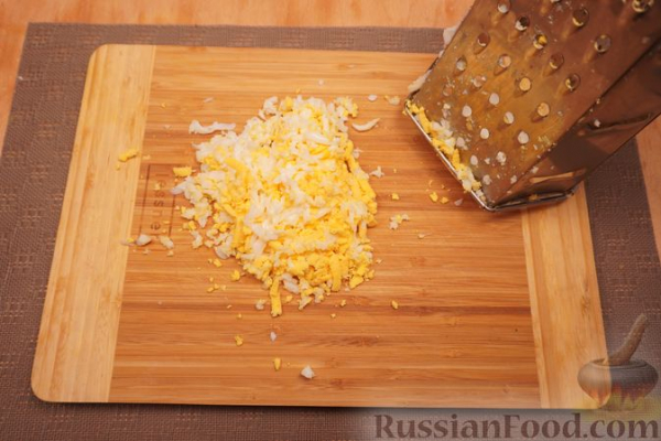 Закусочный рулет из лаваша "Мимоза"