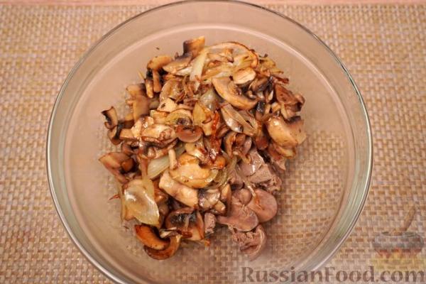 Яйца, фаршированные печенью и грибами