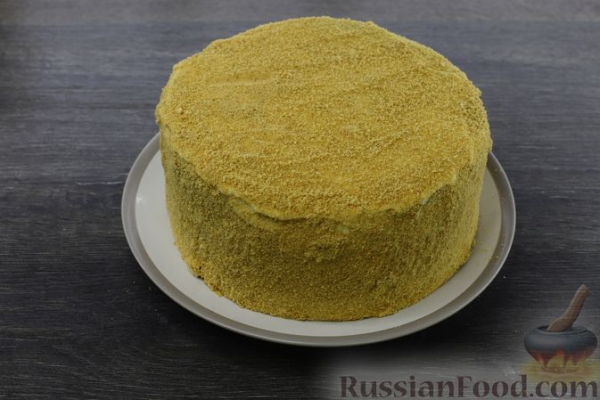 Медовый торт на сковороде
