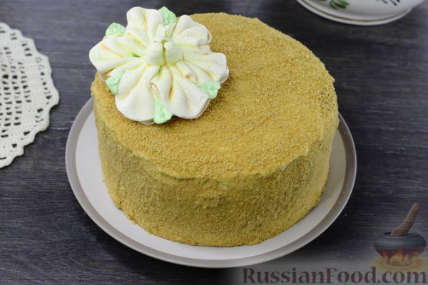 Медовый торт на сковороде