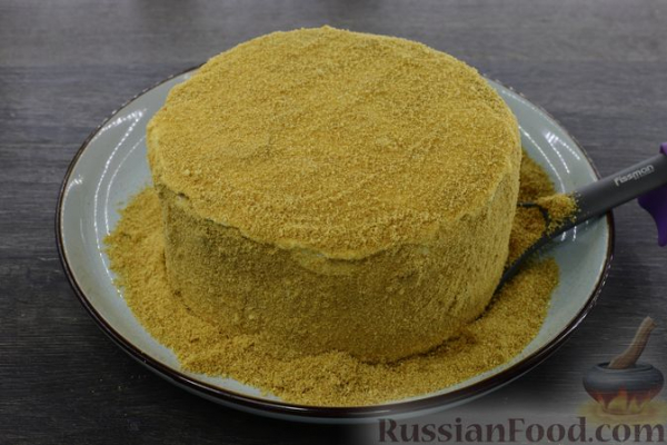 Медовый торт на сковороде