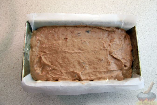 Шоколадный кекс с бананом