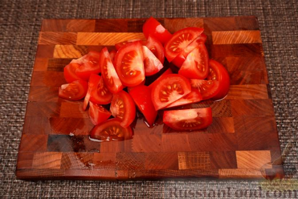 Садж с морепродуктами и овощами