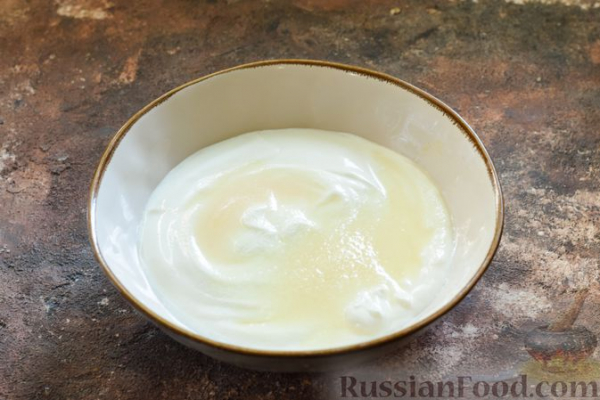 Сметанное желе с черешней и вишнёвым соком