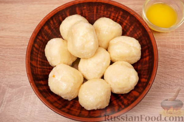 Творожные кнедлики с абрикосами