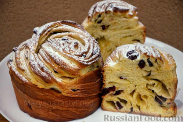 Кружевной пасхальный кулич "Краффин"