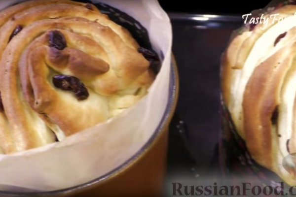 Кружевной пасхальный кулич "Краффин"