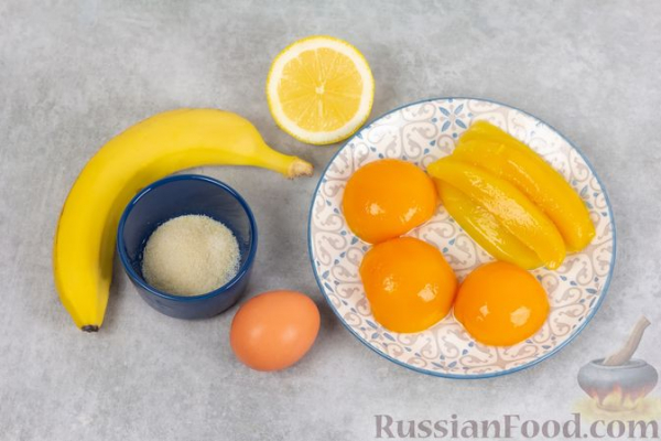 Мусс из консервированных фруктов и банана