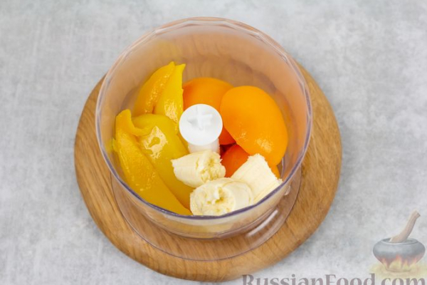 Мусс из консервированных фруктов и банана