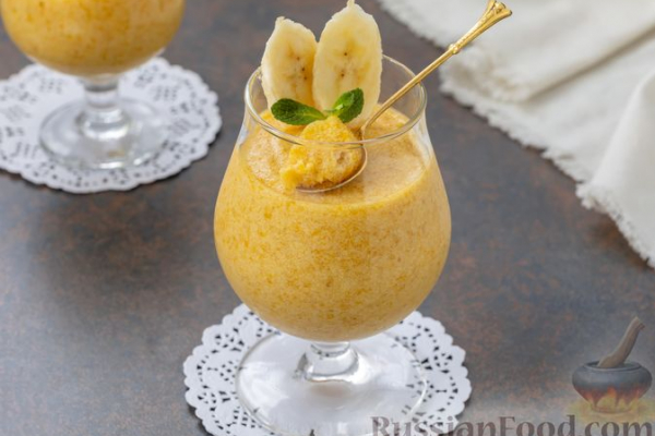 Мусс из консервированных фруктов и банана