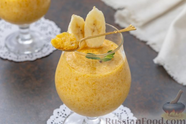 Мусс из консервированных фруктов и банана