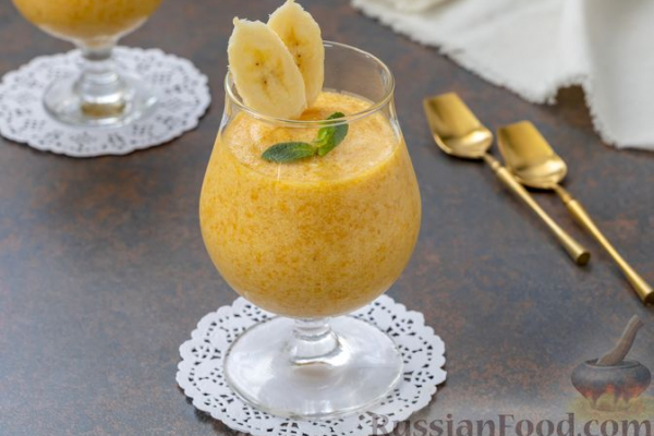 Мусс из консервированных фруктов и банана