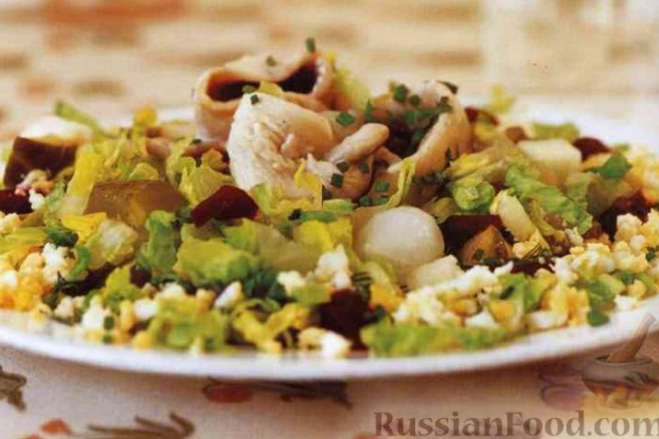 Салат с сельдью