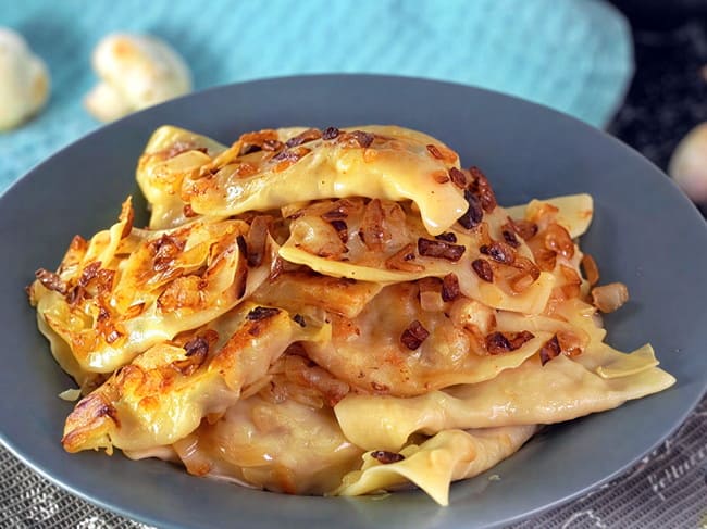 Польские пероги с картофелем и грибами