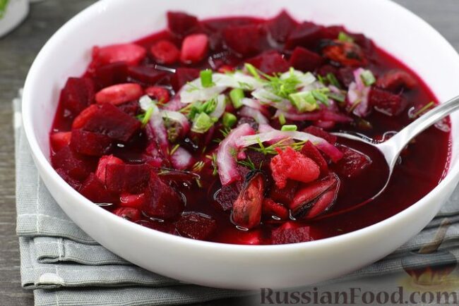 Свекольник с морепродуктами Свекольник с морепродуктами